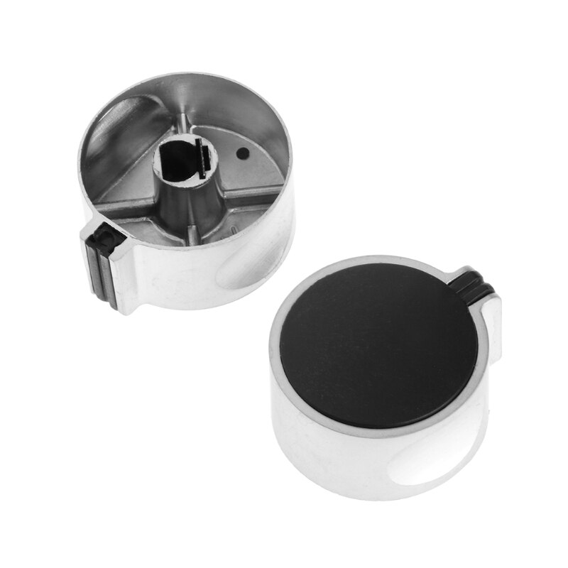 2Pcs 8mm Hole Metal Gas Stove Cooker Rotary Switch Knobs Universal Replacement
