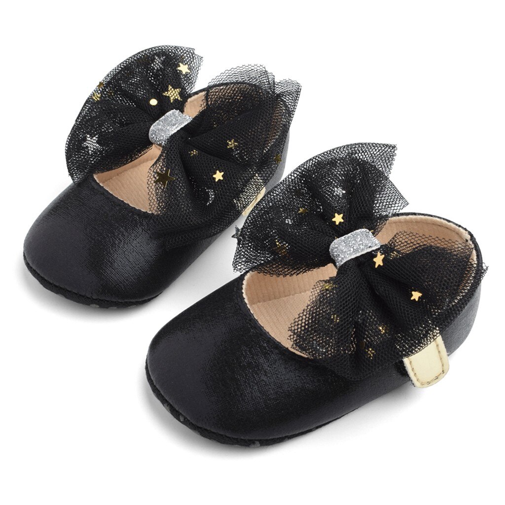 Toddler Kids Baby Girls Boys Sequin Cute Bow Firstwalk Hook&loop Casual Shoes Baby Shoes Newborn Butterfly Новорожденных: BK / 13