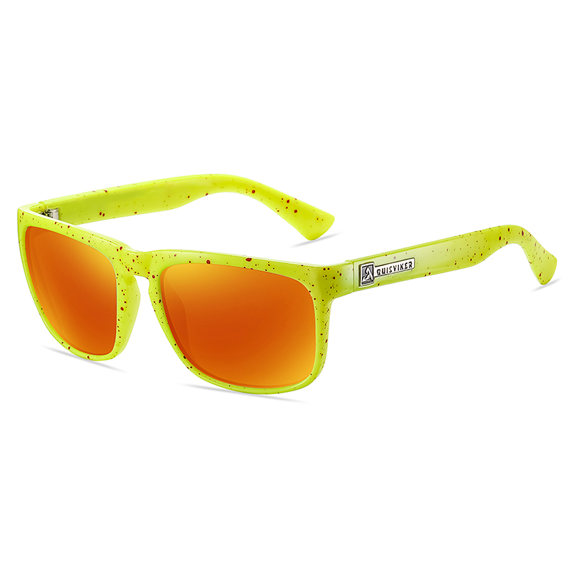 QUISVIKER-gafas de sol cuadradas clásicas para hombre y mujer, lentes de sol coloridas para deportes al aire libre, playa, pesca, viajes, UV400