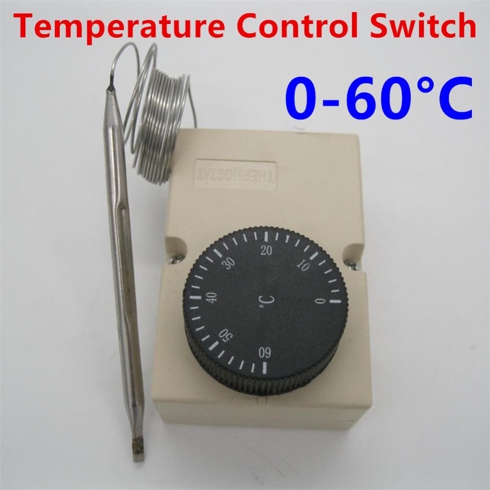 AC220V 0-60C temperature Control switch thermostat temperature controlled switch temperature controller waterproof junction box
