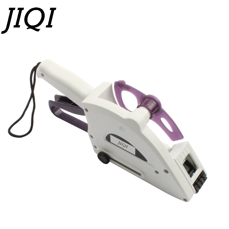 JIQI Semi-automatic Round Bottle Adhesive Sticker Square Code Manual Packing Labeling Machine Handle pricing tag Bidder Labeller