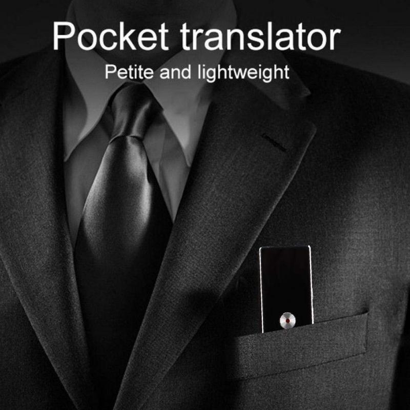 Language Translator Instant Real Time Voice Multi-Languages Translator Portable 40+ Language Translator With Hand Strap
