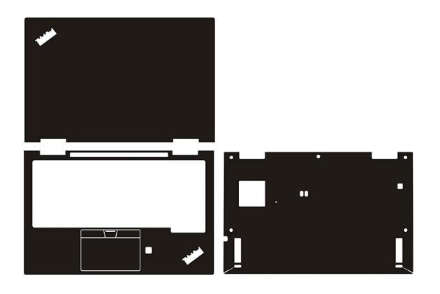 Laptop kolfiber vinyl hud klistermärke fodral för release lenovo thinkpad  x1 yoga 5th gen 14 "
