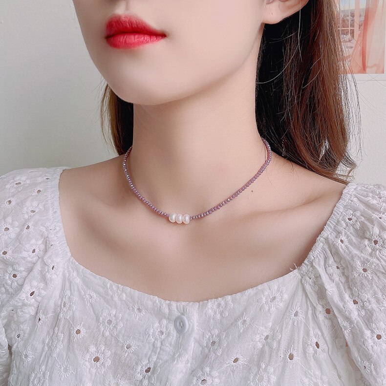 Collana in pizzo con ricamo da sposa moda donna super fata fiore catene clavicola girocollo ragazza studentessa Jk gonna collo collo catena