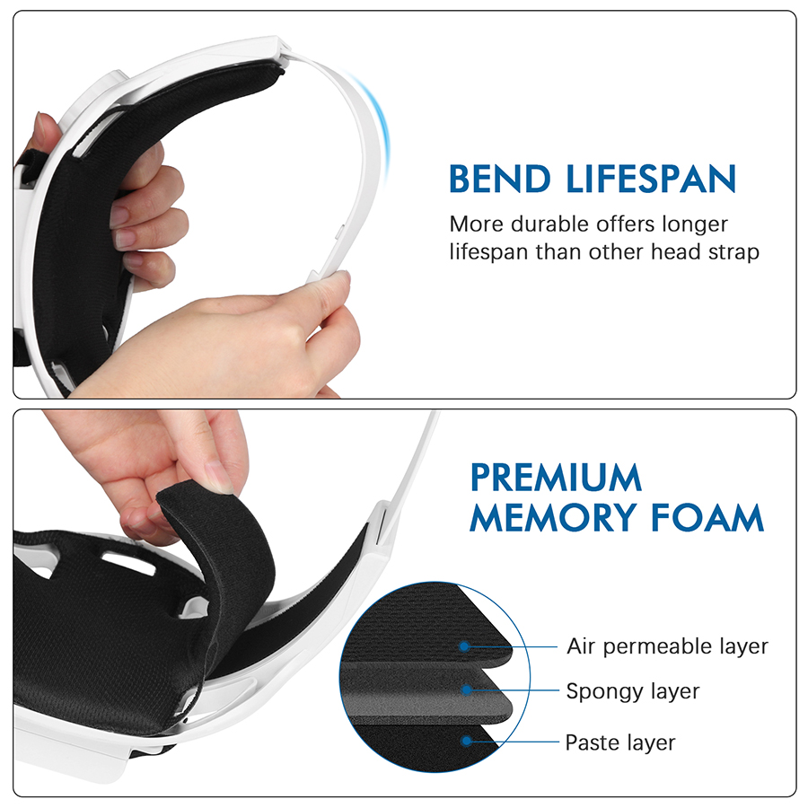 Elite Head Strap For Oculus Quest 2 VR Accessories Adjustable Oculus Quest 2 Halo Head Strap Quest 2 Strap Quest 2 Accessories