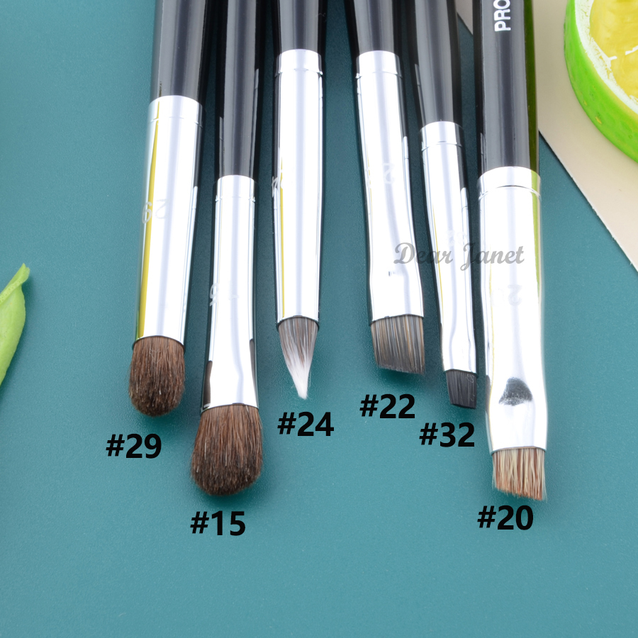 S serie Pro make-up kwasten grote midden kleine size oogschaduw wenkbrauw concealer hoogtepunt eyeliner Lip liner detail Maken up borstel