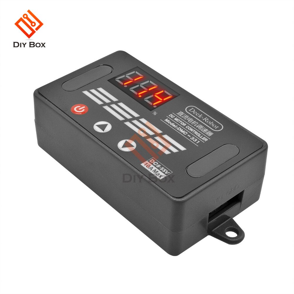 DMC-331 DC 8-55V 10A Motor Speed Controller Forward Backward LED Digital Display PWM Controller Speed Regulator