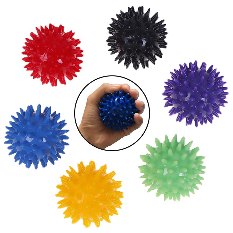Full Body Spiky Massage Bal Hard Stress Bal 6Cm Voor Fitness Sport Oefening Egel Sensorische Training Grip De Bal
