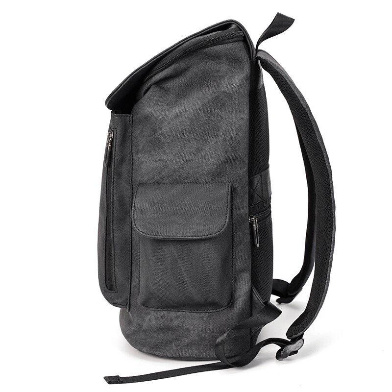 VICUNA POLO-Mochila de cuero de para hombre, morral informal de viaje de gran capacidad, venta directa de fábrica