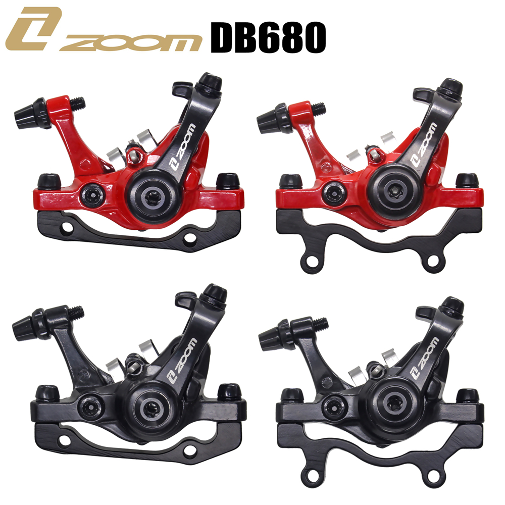 ZOOM Aluminum Alloy MTB bicycle Disc Brake Mountain Road MTB Bike Mechanical Caliper Disc Brakes Cycling Double Brake