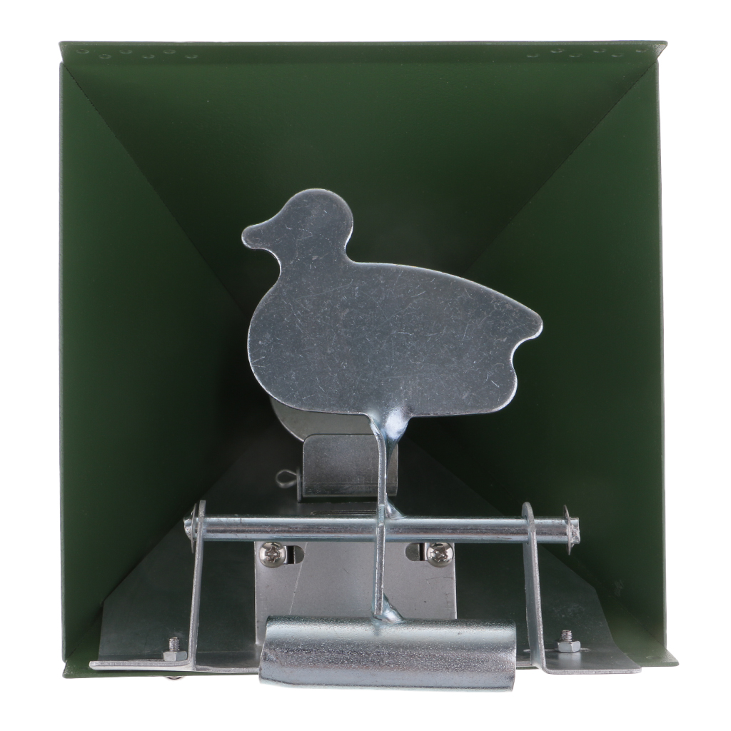 Zurücksetzende zielscheibe 2.5mm, robuste stahlkugelfalle & zielscheibe 14 x 14cm