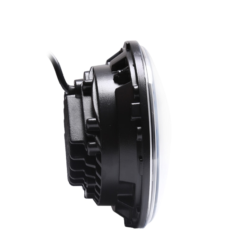 Motorfiets 7 inch Led Koplamp Met Halo Ring 7 ''Led Projectie Koplamp Voor Harley Davidson