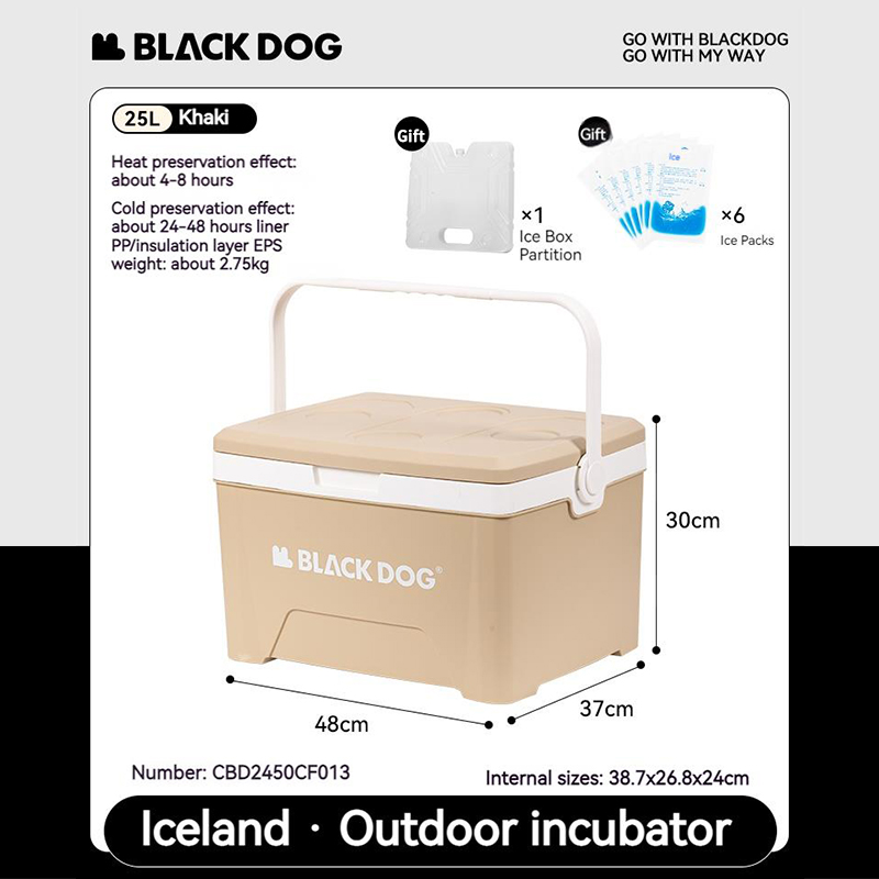 Naturehike BLACKDOG 5L 13L 25L glacière boîte thermique extérieure grande capacité Camping barbecue pique-nique pêche incubateur voiture seau à glace