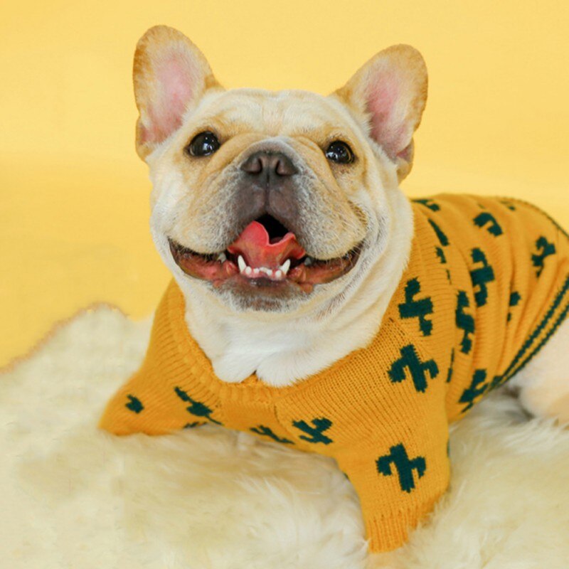 Huisdier Cactus Kleding Hond Winter Franse Bulldog Kleding Voor Honden Huisdieren Puppy Outfits Hond Truien Huisdier Jas