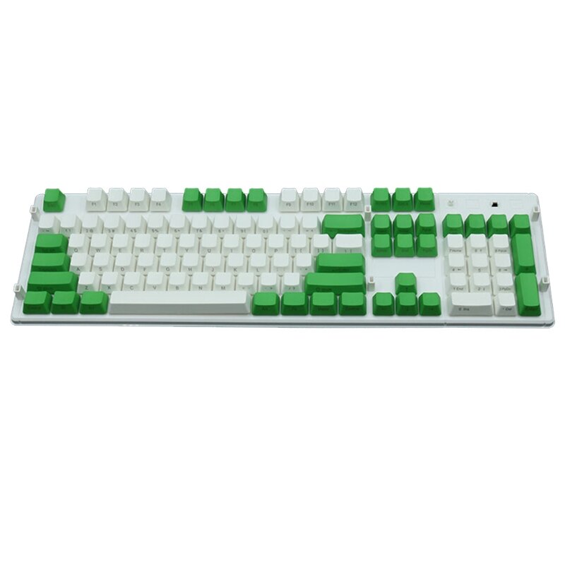 Clavier mécanique PBT à 104 touches gravées au Laser, coloration par Sublimation, couleur assortie, profil OEM, jeu de capuchons de touches, 066A: 4