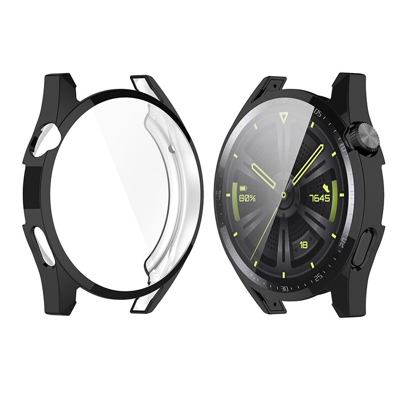 Funda de TPU para Huawei Watch GT3 de 46mm, funda protectora de pantalla suave y completa de 42Mm, fundas de parachoques para Huawei GT 3: XXXXXL / Blanco