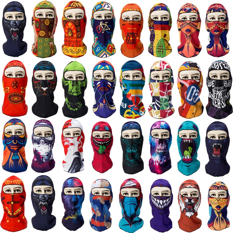 Cycling Face Mask Ski Neck Protect Breathable Windproof Outdoor Full Face Balaclava Mask