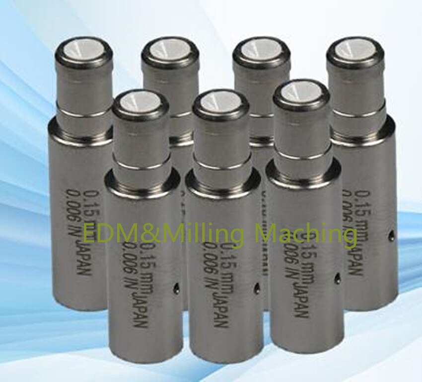 2pcs Drilling EDM Machine Guide Z140D 1.3mm Tube Guide OD8x30mmL White Ceramic Guide Drill Guide Diamond Nozzle