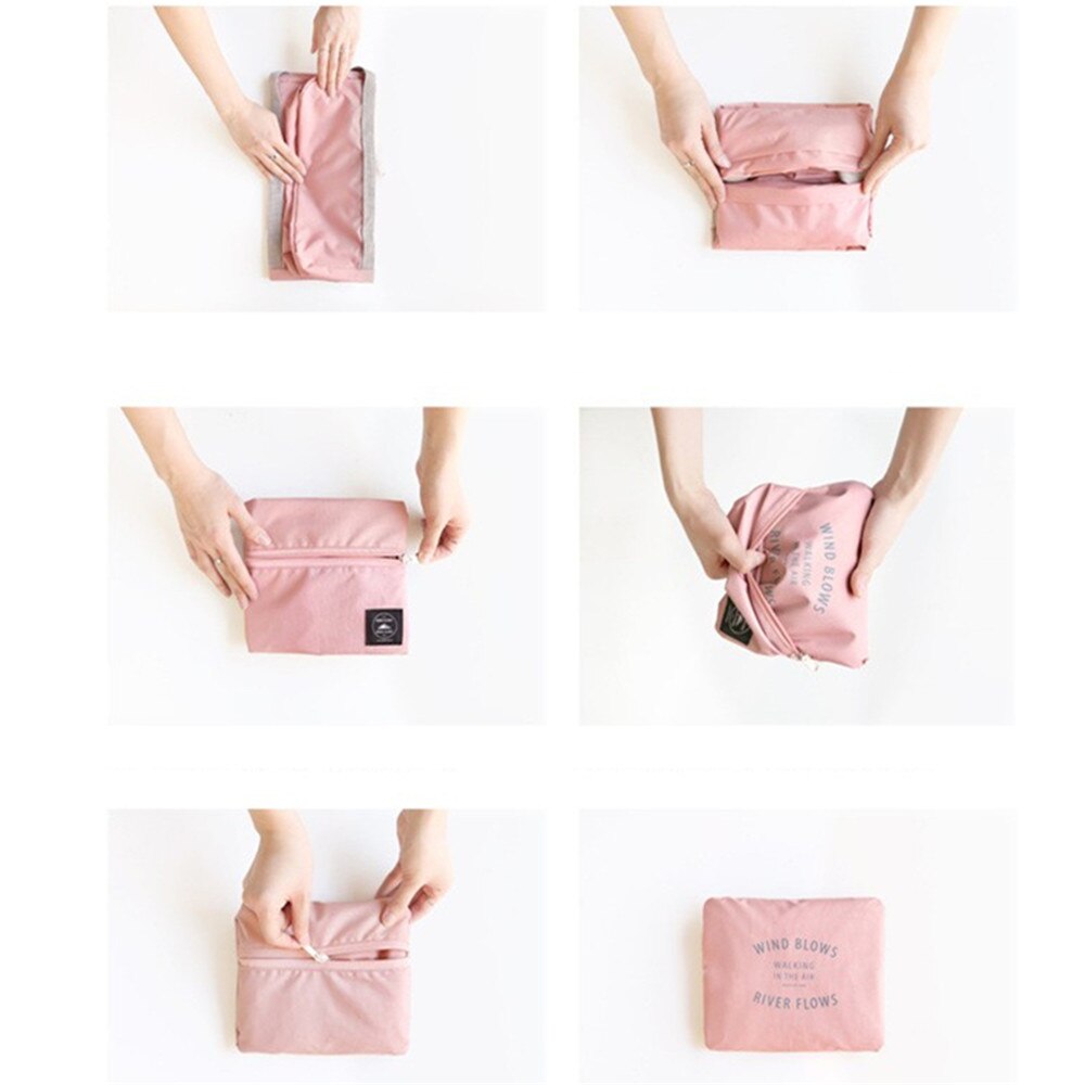 Trolley travel portable folding storage bag