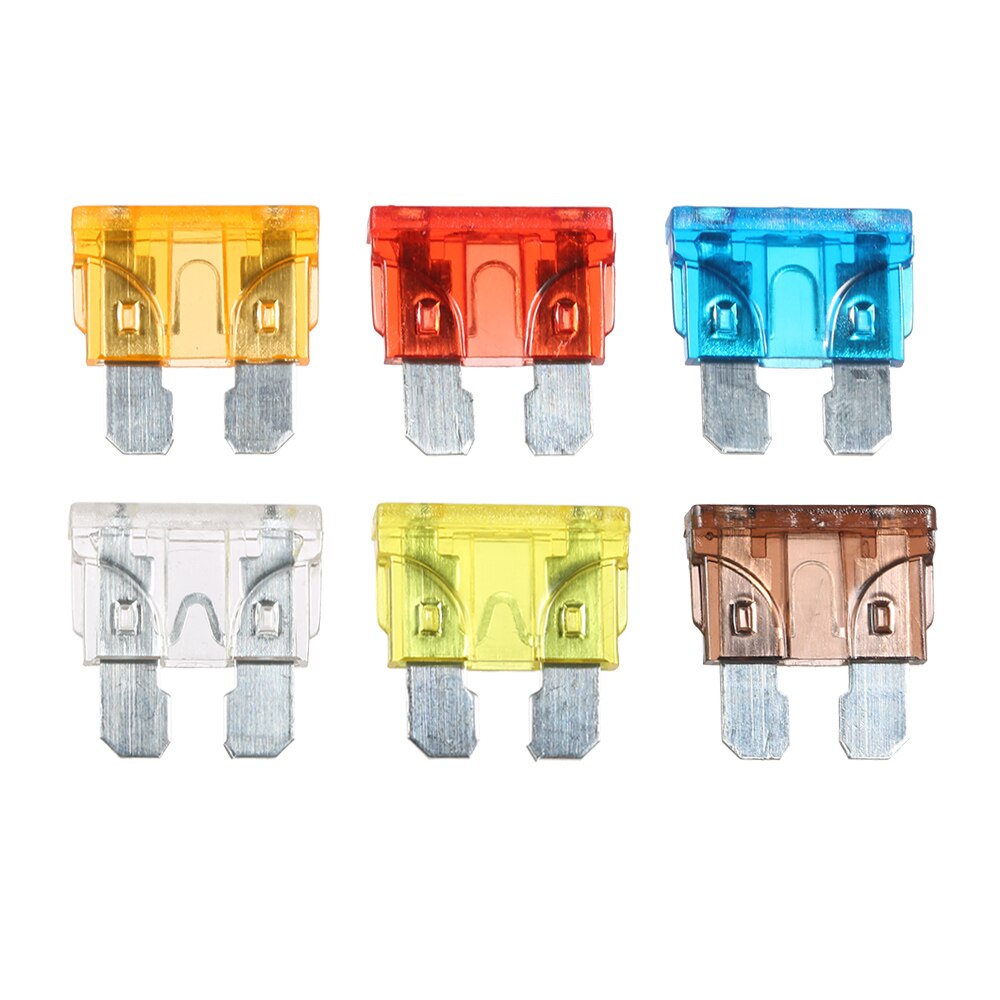 12V 24V 6 Way Plastic Cover Blade Fuse Box Holder M5 Stud with LED Indicator Fuse Block Accessories for Car Boat Marine Caravan