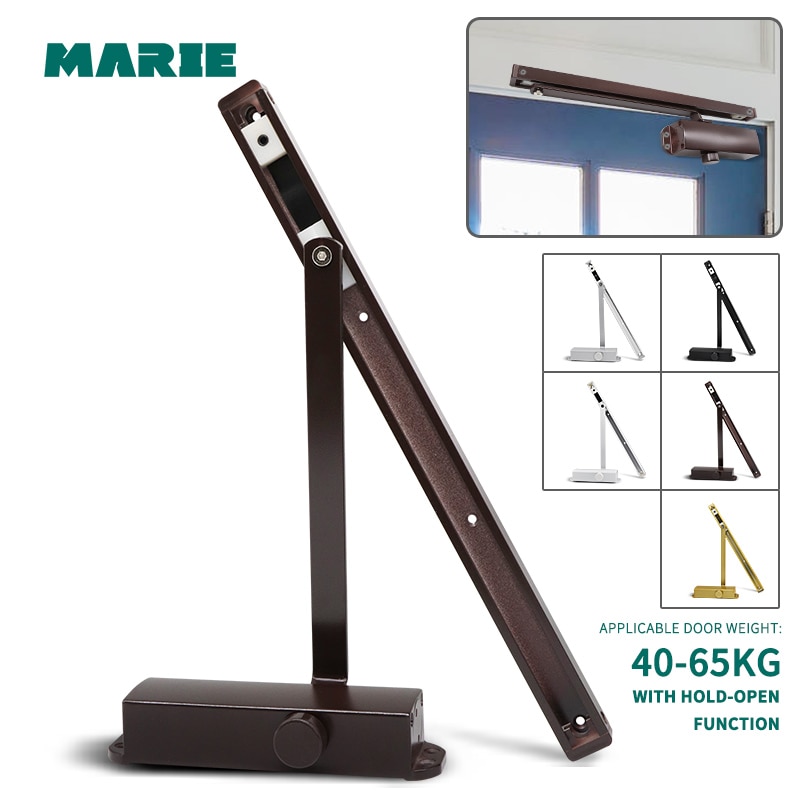 Marie4403H Aluminium Deurdranger Hydraulische Automatische Stille Sluiten Deur Non-Positionering Kantoor Residentiële For40-65kg Deur