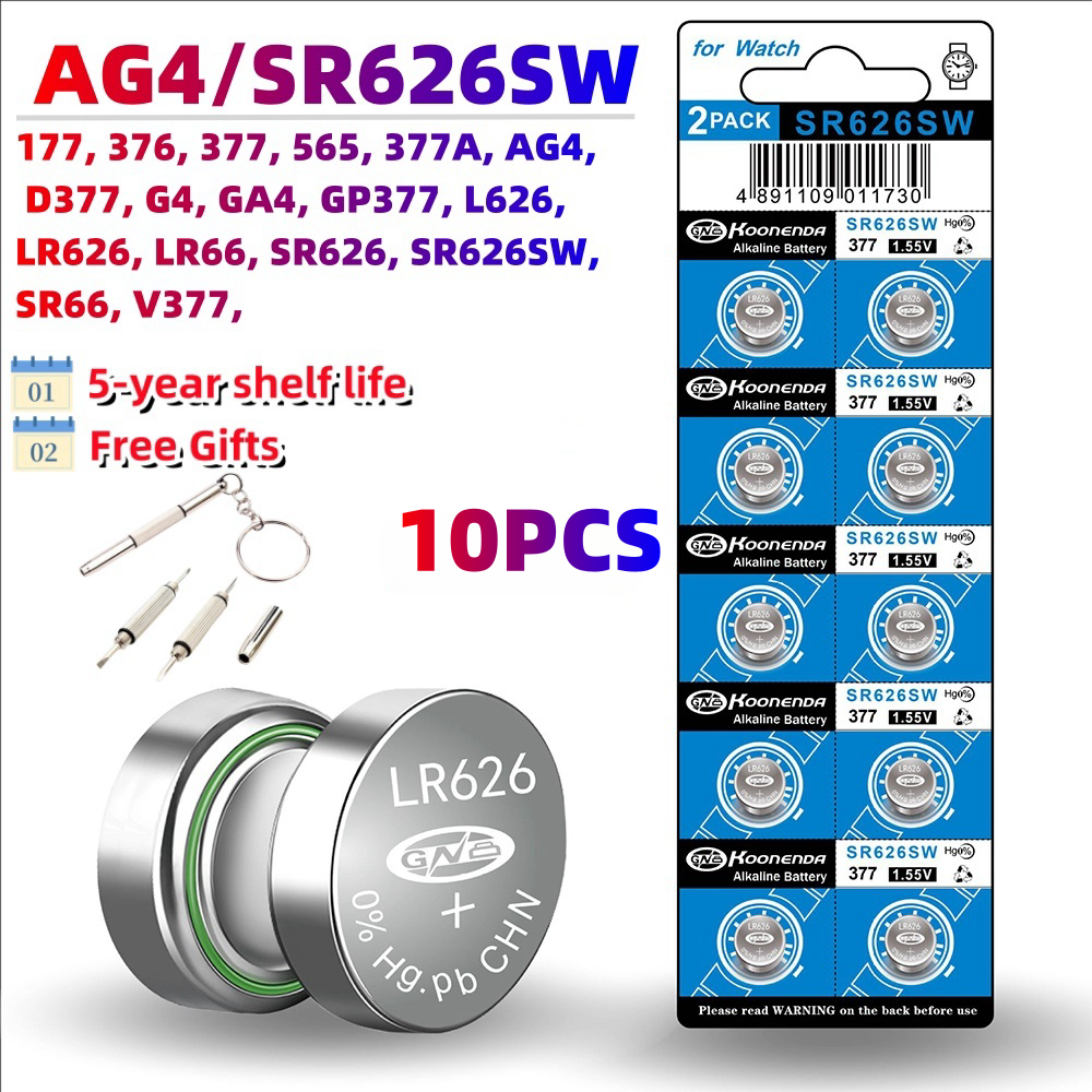 10 sztuk AG13 LR44 1.5V baterie guzikowe LR41 LR1130 LR626 SR621SW SR626SW SR920SW SR721SW bateria alkaliczna moneta na zegarek zabawka: zielony
