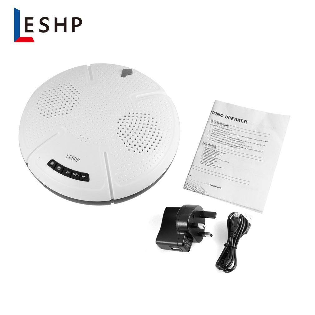 Leshp-altavoz manos libres con indicador Led, inalámbrico, impermeable, Ip X7, bocina flotante para cualquier dispositivo