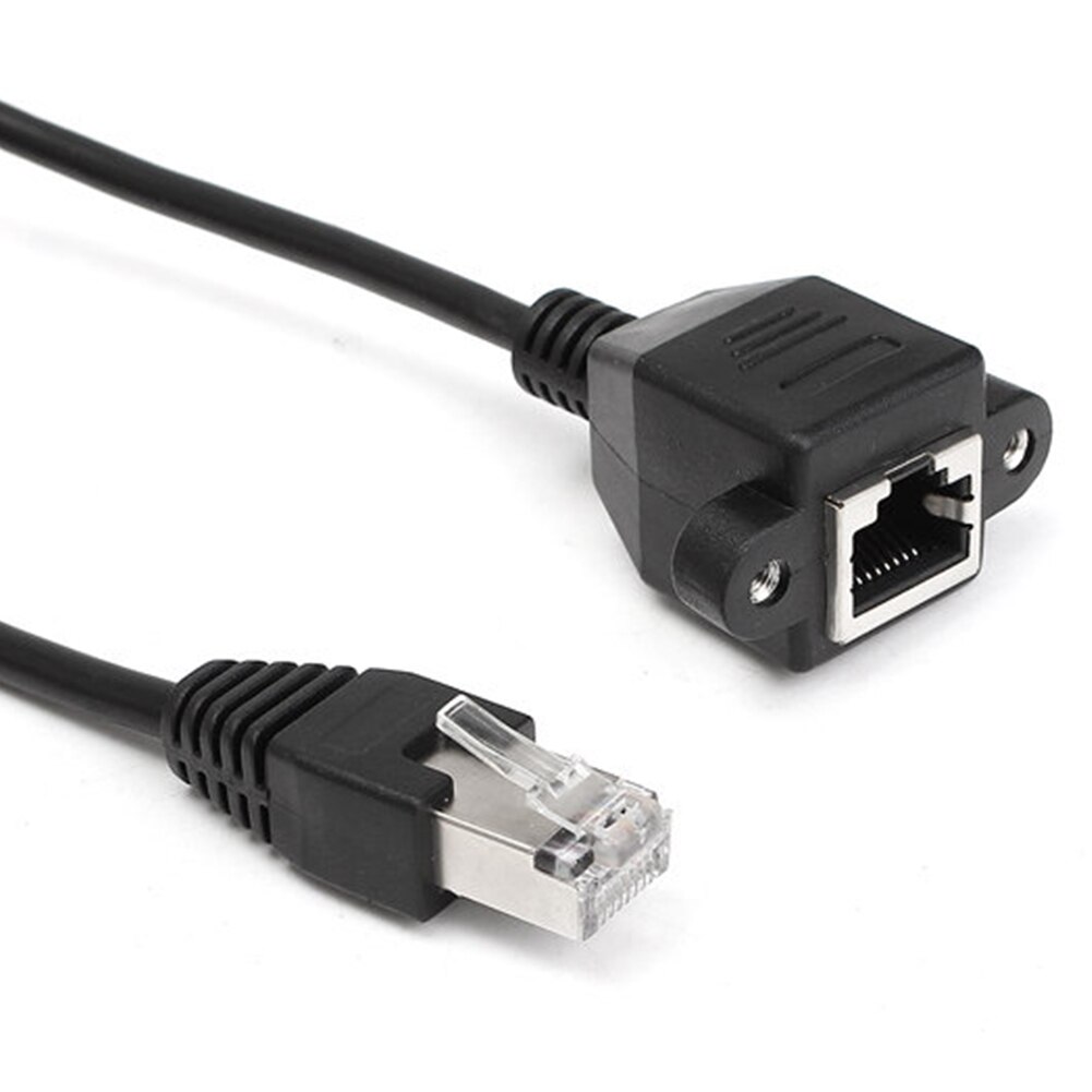 ANPWOO Extension Network LAN Screw Cable Panel Male To Female Mount Ethernet