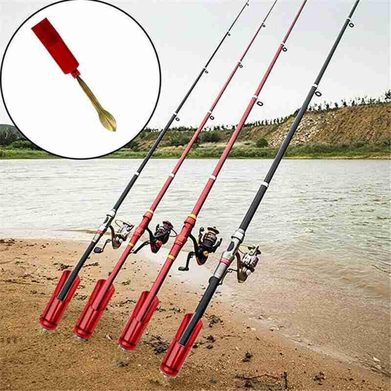 2022 Outdoor Fishing Rod Holder Plug Insert Ground Tool Abs Adjustable Iron Stand Pole Portable Carp Fishing Rod Holders