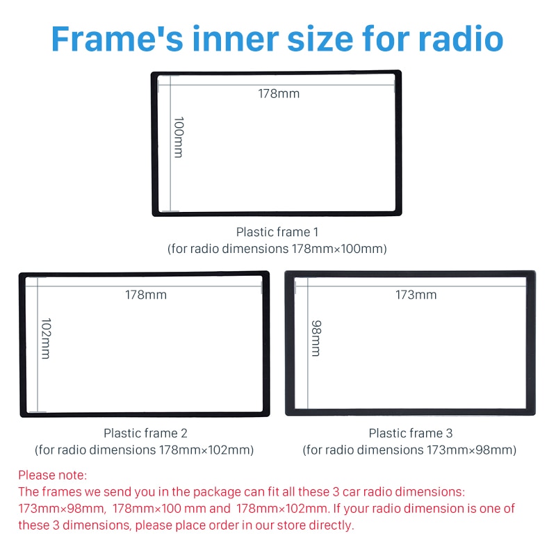Harfey 2Din voor Autoradio Fascia Installatie Trim Dash Kit Stereo Frame voor Honda Civic LHD met SRS Gat