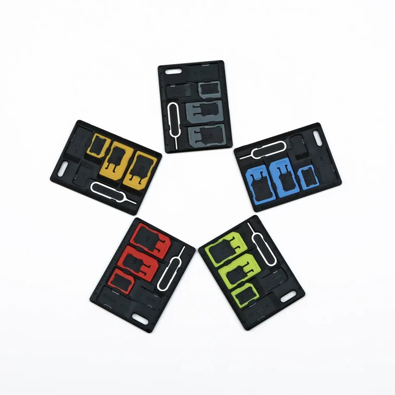 Kit d'adaptateur SIM avec goupille d'éjection du plateau de carte SIM, support de carte SIM, support de carte Micro SD et Nano, ensemble d'outils de stockage de carte pour S