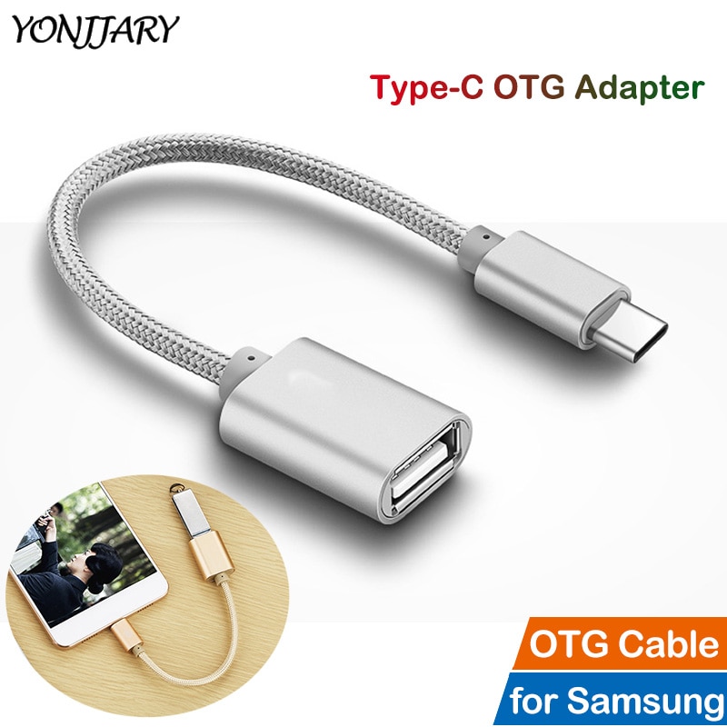 Usb Type C Otg Adapter Kabel Voor Samsung Galaxy S8 S9 S10 S20 S21 Ultra Plus S10e Note 8 9 10 20 + 5G Usb C Kabel Otg Converter