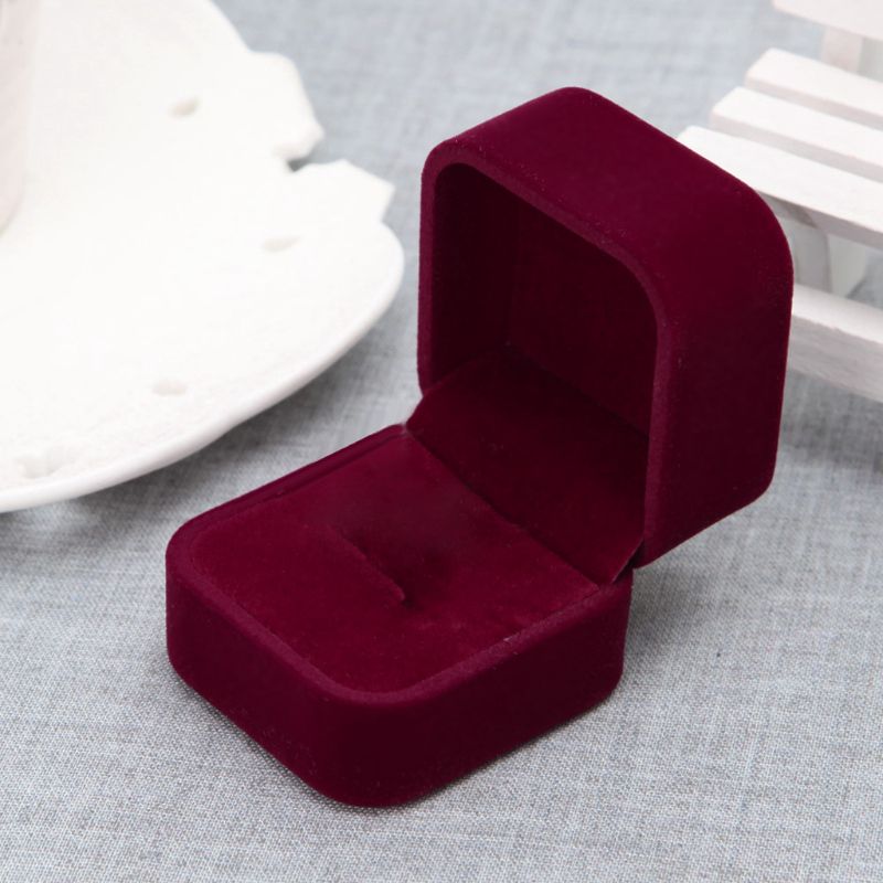 1Pcs Jewelry Box necklace bracelet Ring Storage Box Organizer Display Case Lovely pink girls: A2