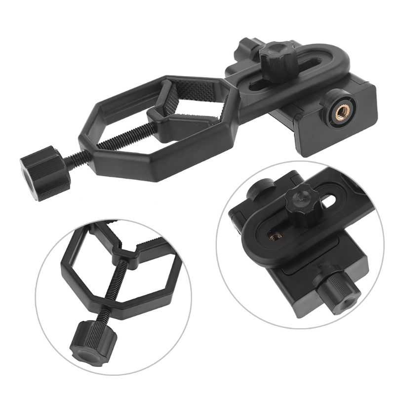 Portable Microscope Adapter Clip Binocular Monocular Mobile Phone Camera Holder