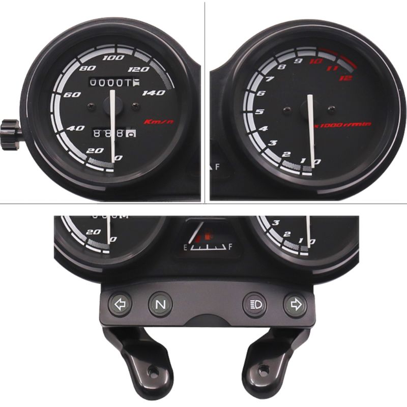 100% brand and Features: Dual Odometer Gauge: This is a digital meter which combined Odometer, Speedometer and