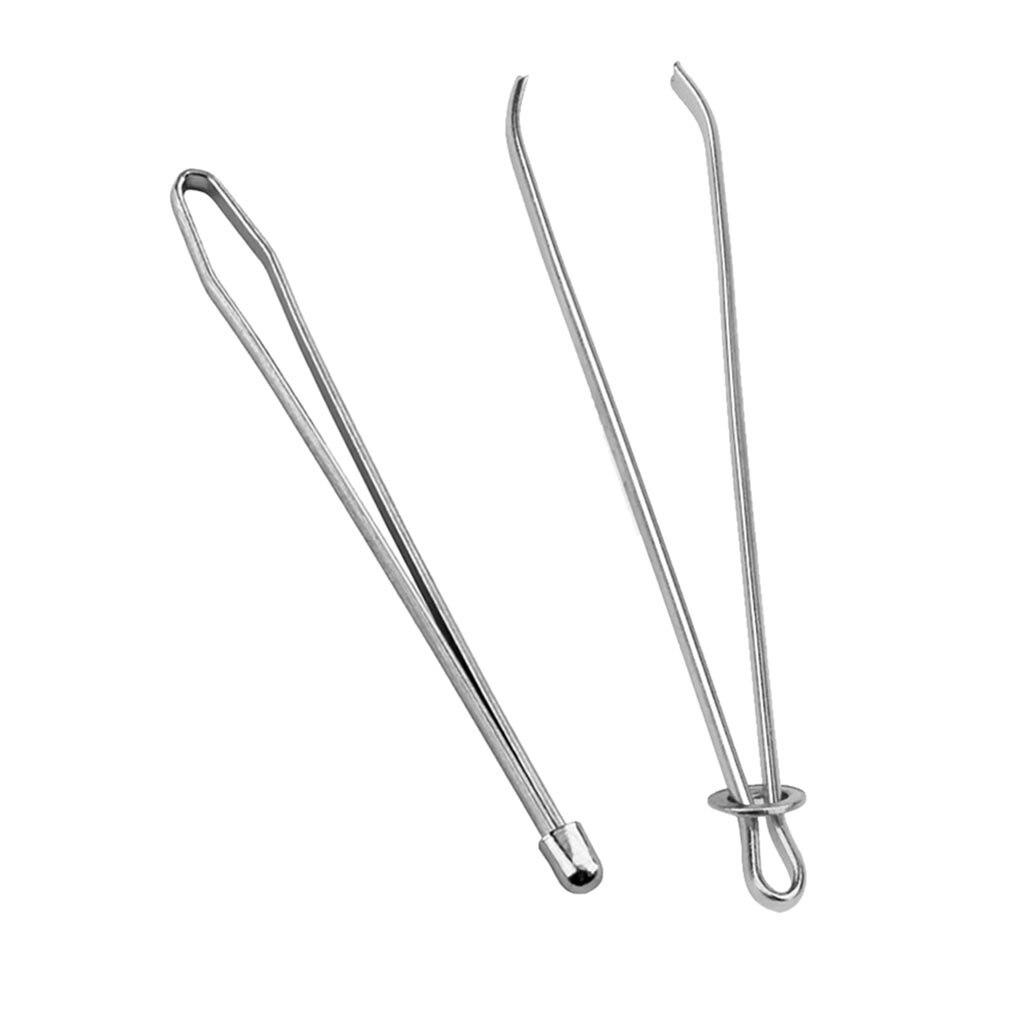 2 stk metal tråder clip snoretræk elastisk bånd tråd pincet gør-det-selv taljebånd håndværkstøj elastisk reb værktøj syning gadget