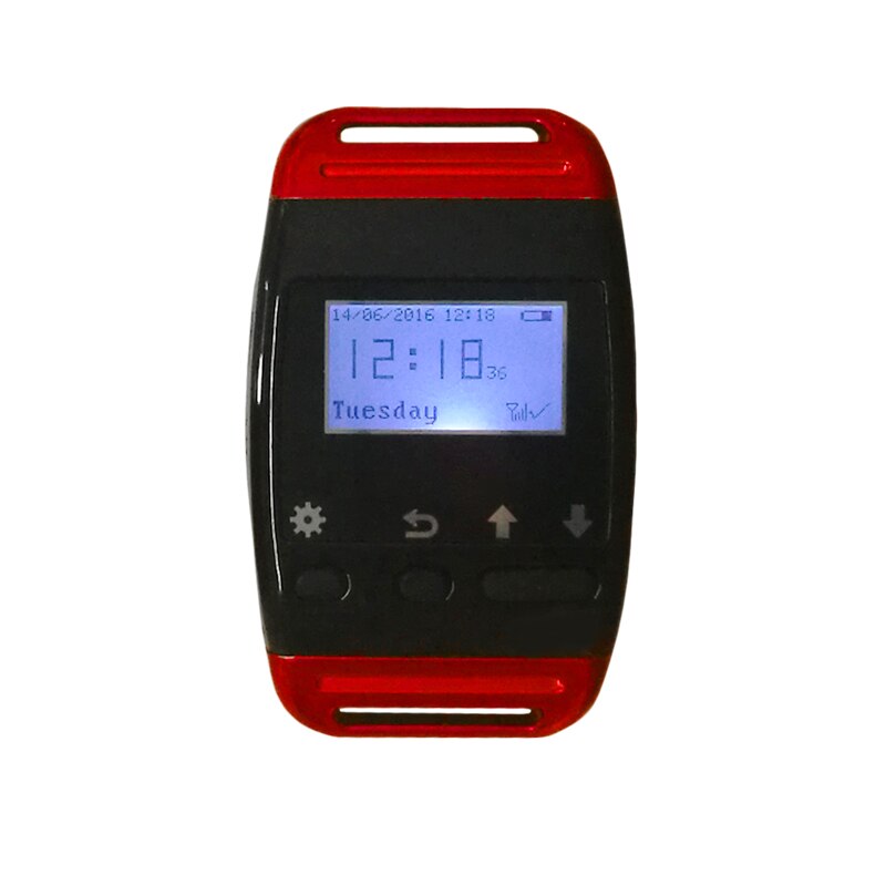 Hanging Neck Type Watch Pager Sound Vibrating for Wireless Waiter Calling System Call Paging Restaurant Equipment