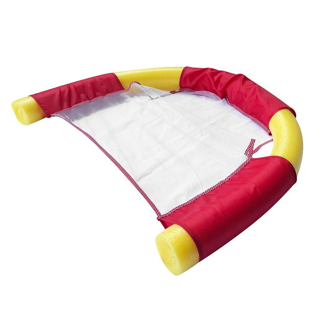 Zwemmen Drijvende Stoel Zwembad Kind Volwassen Bed Seat Water Float Ring Licht Strand Ring Zwembad Accessoires: Red 6.5 x 150CM