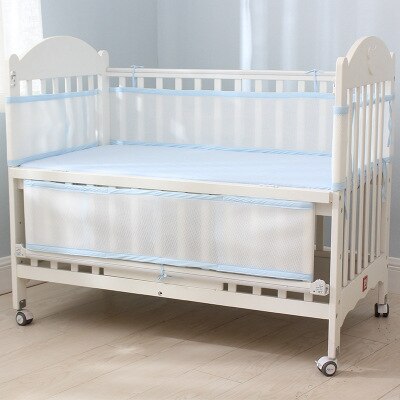 Tour De Lit Bébé Respirant - 180 Cm - Coton Doux - Protection Barreaux - Anti-coincement - Lavable En Machine