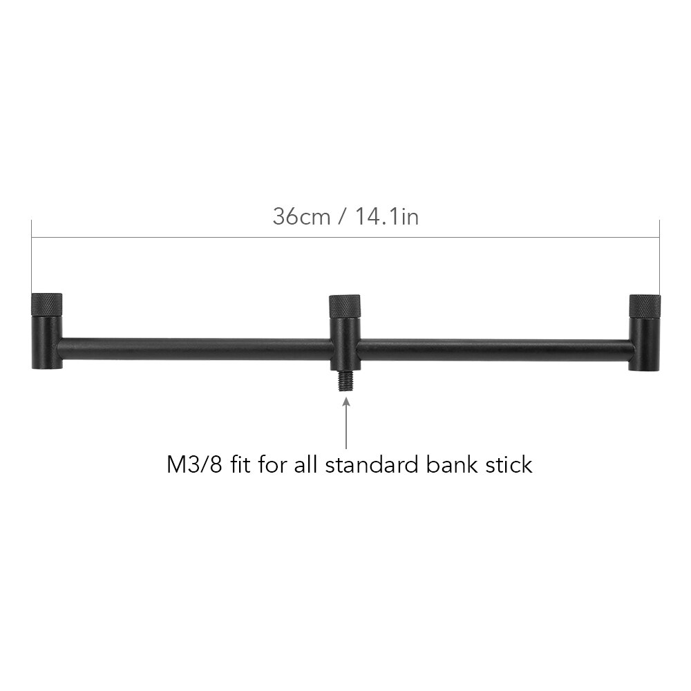 1PCS / 2PCS Carp Fishing Rod Pod Buzz Bar Rest Fishing Rod Holder for 2 Bite Alarms Length 26cm 36cm fishing tackle tool