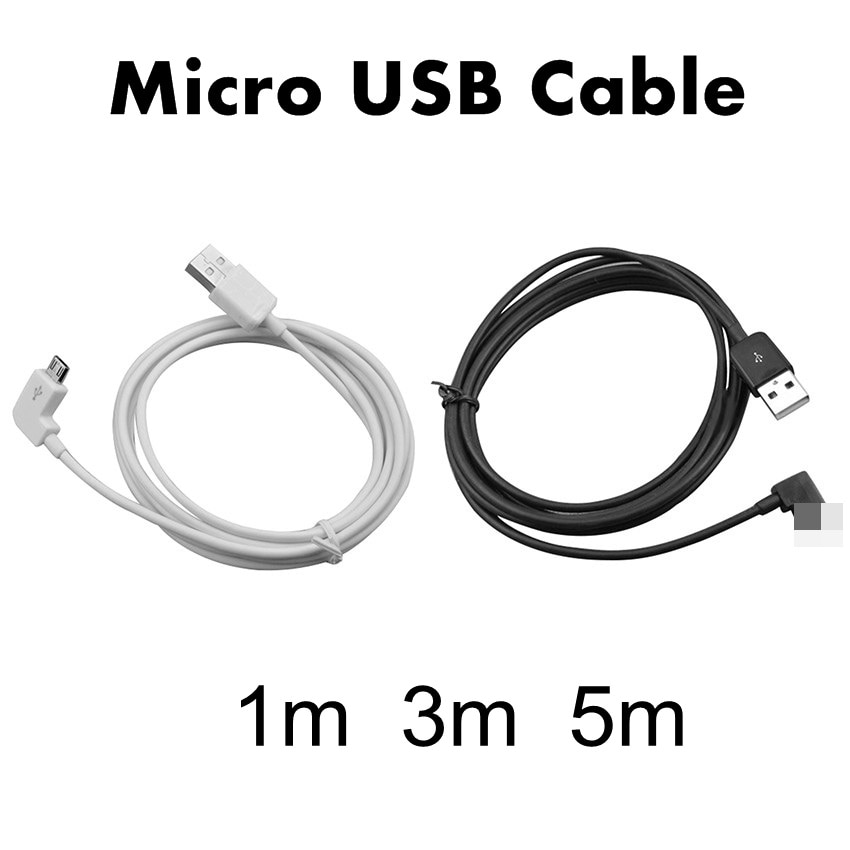 1 M/3 M/5 M 90 Graden Micro USB Kabel Snel Opladen Voor Samsung Xiaomi Mobiele Telefoon USB Kabel Lading Microusb Data Cord