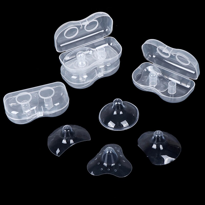 2pcs/set Silicone Nipple Protectors Feeding Mothers Nipple Shields Protection Cover Breastfeeding