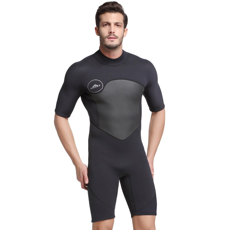 2mm Rubber And Nylon Material Men's Swimming Diving Surfing Suits Breathable Quick Dry Sun Protection Fitting One-piece Suit