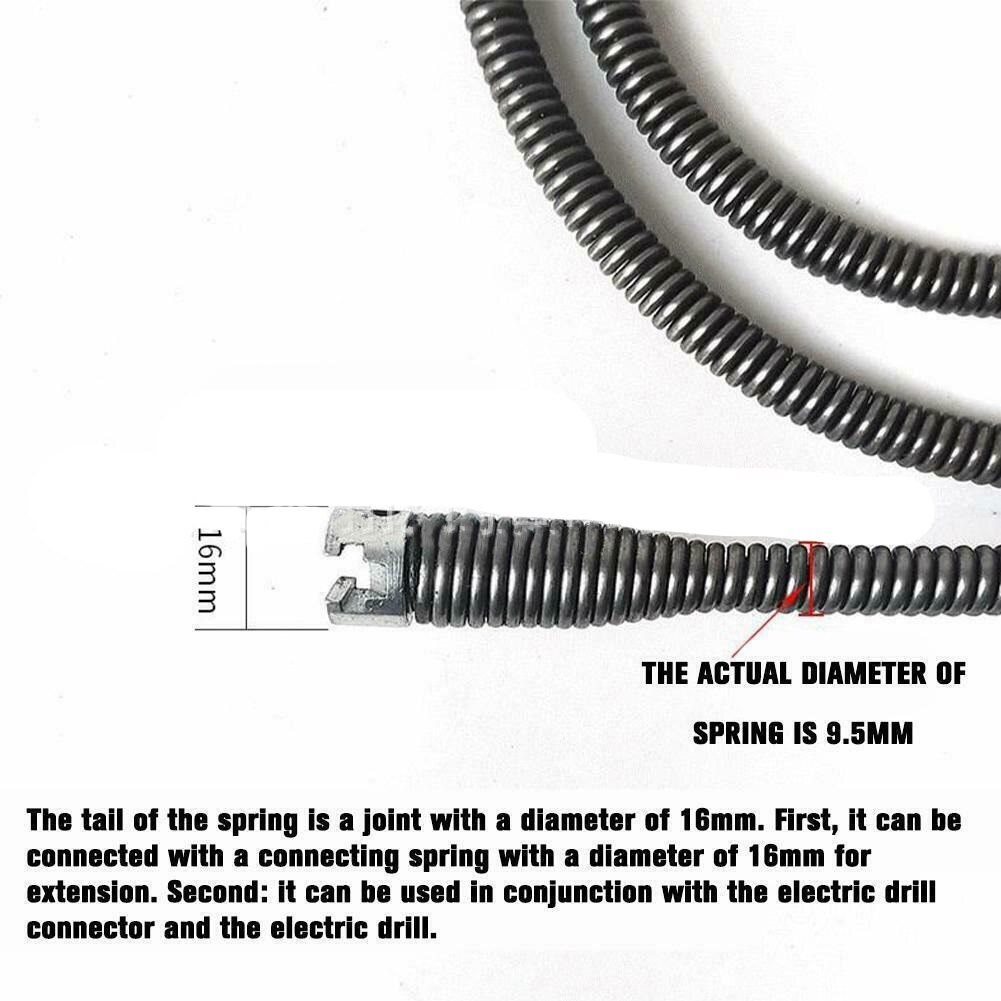 Spring Pipe Dredging Tools Drain Cleaner Sewer Sinks Basin Pipeline Clogged Remover Bathroom Toilet Cleaning Tools