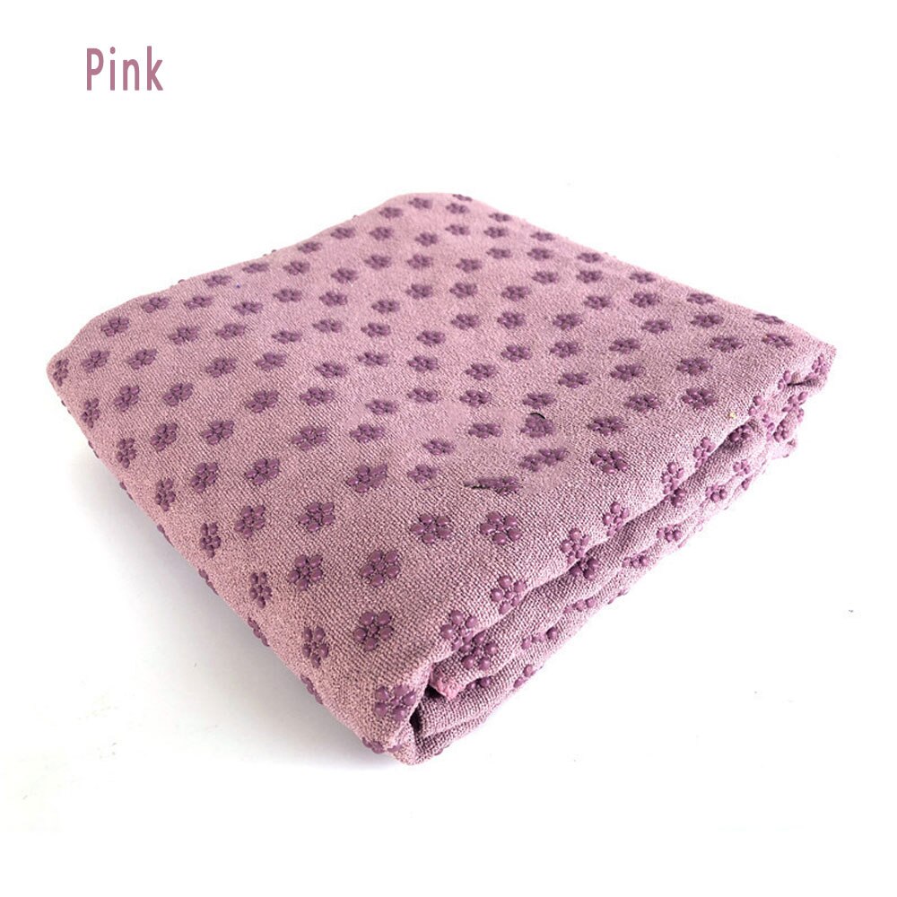 186*61Cm Yoga Handdoek Yoga Matten Zweet-Absorberend Antislip Yoga Mat Pilates Home Outdoor Sport gymnastiek Yoga Fitness Benodigdheden: Roze