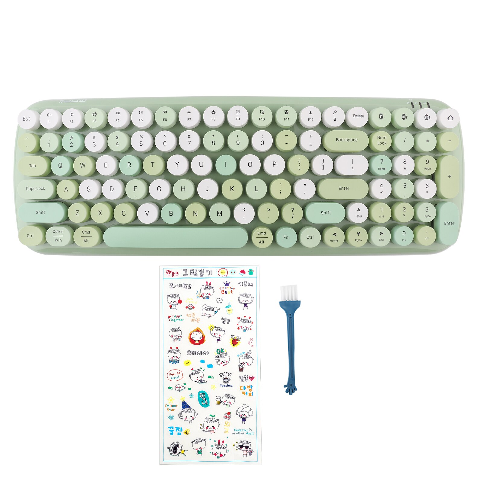 Multi‑Device Keyboard For Bluetooth 5.1 Wireless Keyboard For Laptop Mobile Phone Tablet For Ios And Other Systems