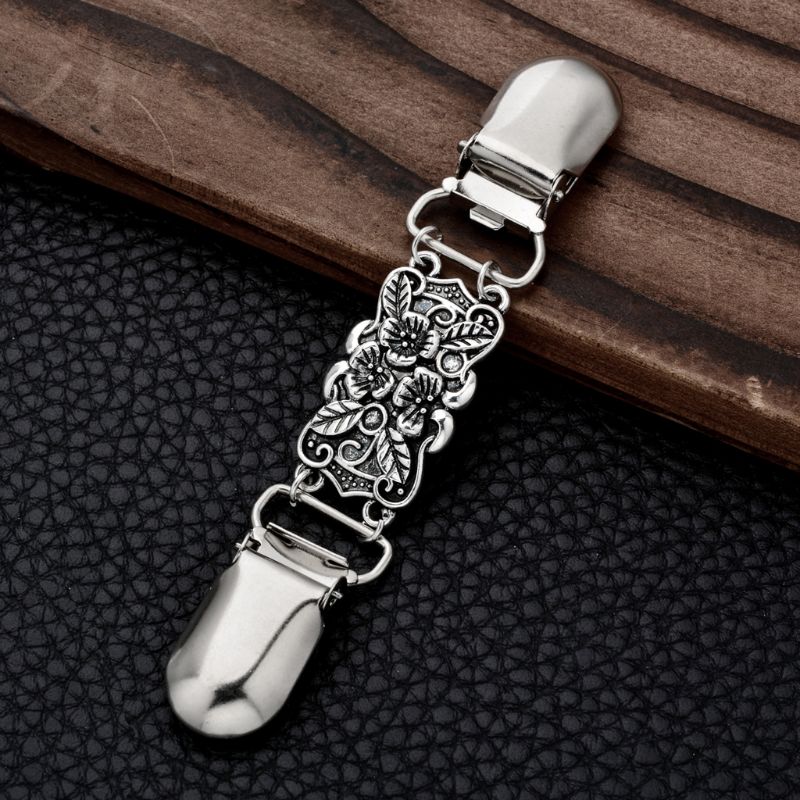 Retro Vest Clip Trui Clip Vrouwen Filigraan Cinch Terug Van Jurken Sjaal Clip