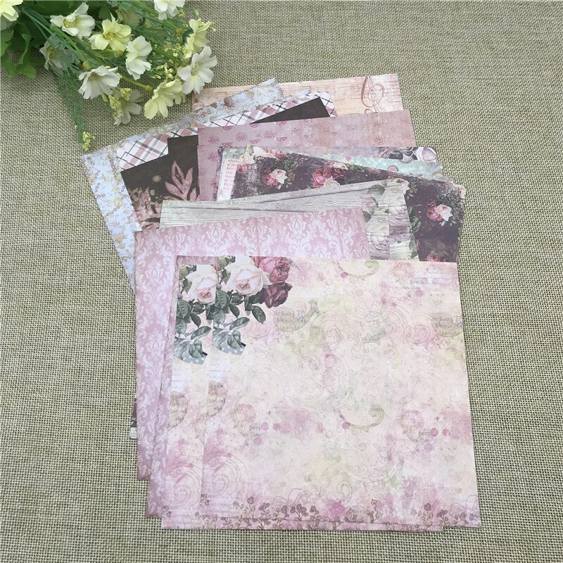 24 sheet 6"X6"Lovely the flower patterned paper Scrapbooking paper pack handmade craft paper craft Background pad
