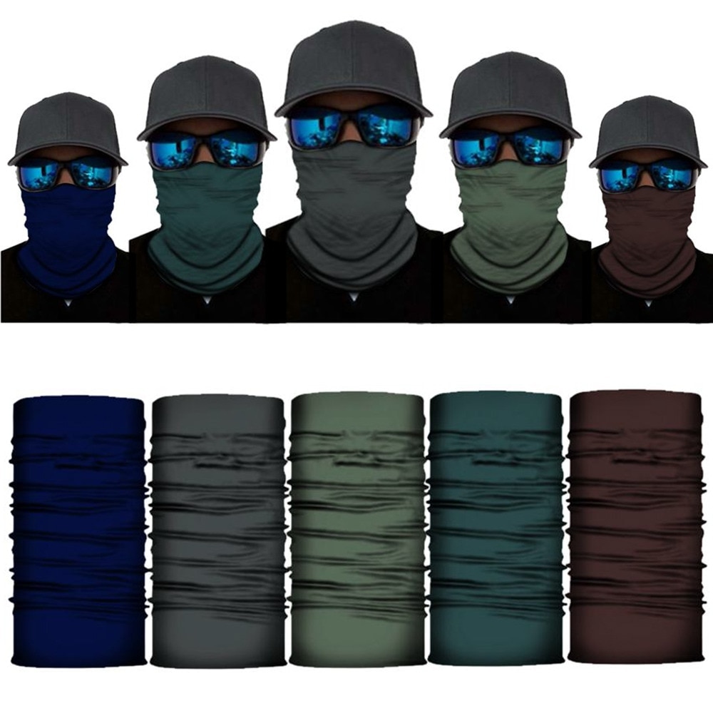 Sport Facial Masks Men Bandana Cycling Equipment Neck Gaiter Handkerchief Face Hiking Mask Bandanas Headband Ski Balaclava Scarf