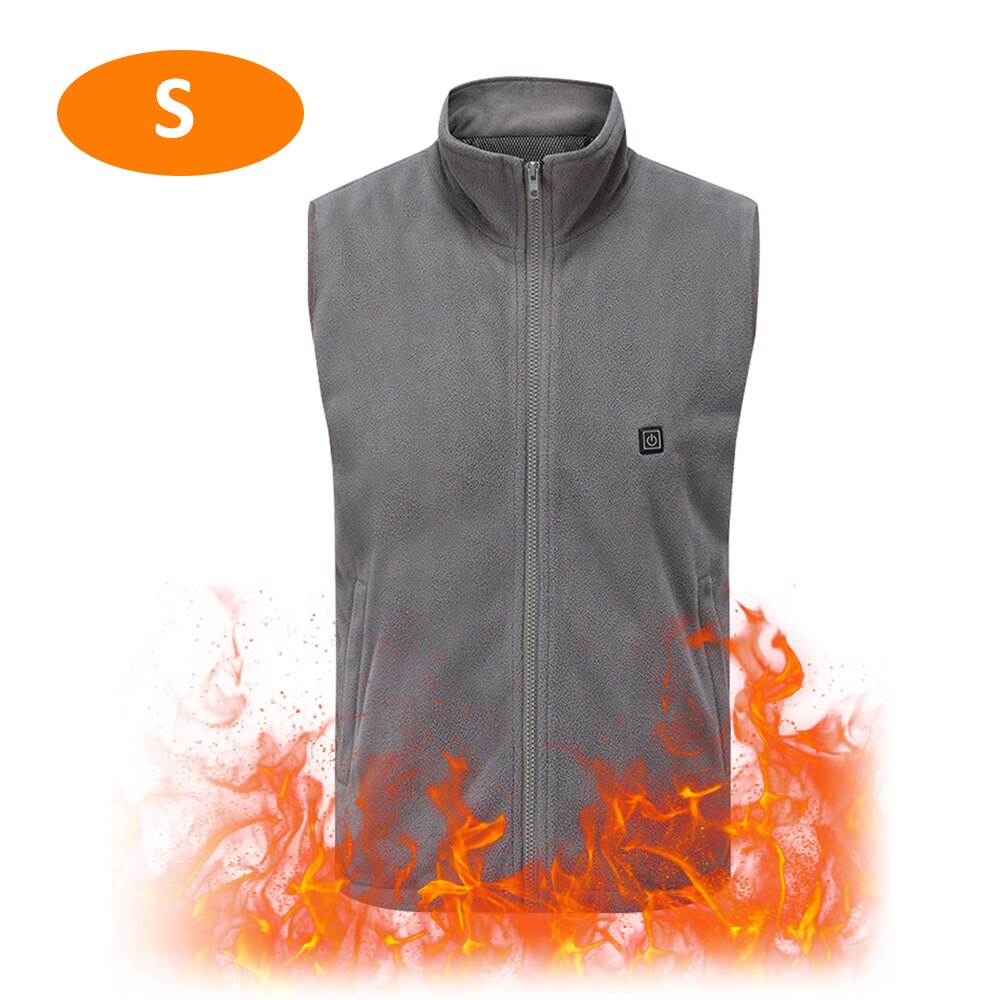 Elektrische Verwarmde Vest Mannen Vrouwen Verwarming Vest Thermische Warme Kleding Usb Verwarmde Outdoor Vest Winter Verwarmde Jas: S